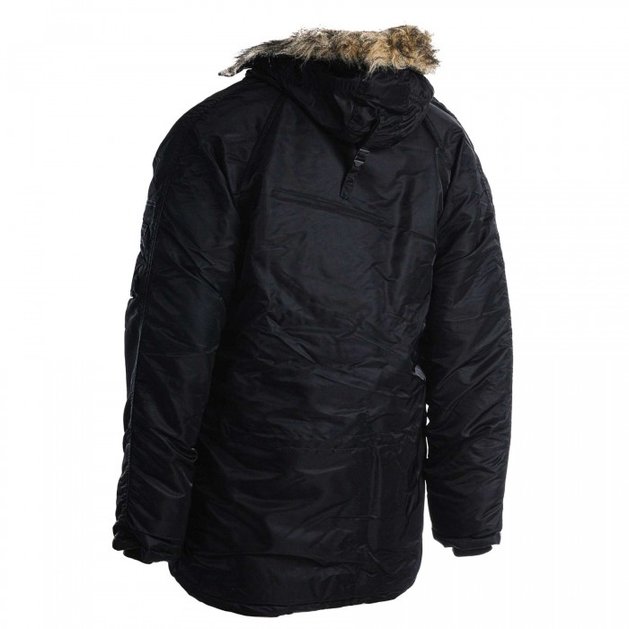 Куртка парка Аляска з хутром US N3B TEESAR® PARKA Чорна Куртка парка Аляска з хутром US N3B TEESAR® PARKA Чорна