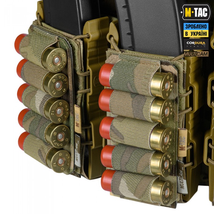 Патронташ на липучке M-Tac для патронов 12 калибра, MultiCam Патронташ на липучке M-Tac для патронов 12 калибра, MultiCam