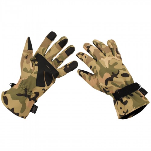 Рукавиці сенсорні MFH SoftShell Мультикам, Multicam