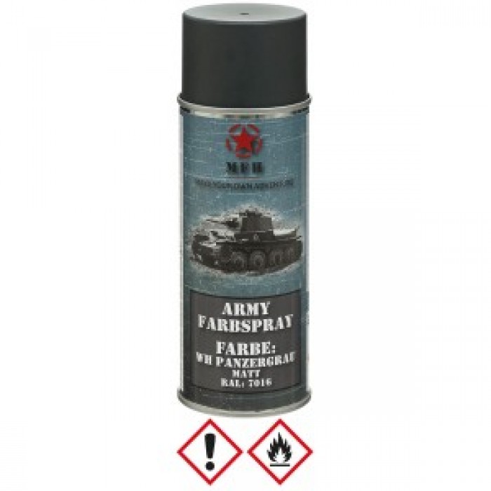 Маскувальна фарба спрей у балоні Army Spray Paint, mat, 400 ml WH TANK GREY Темносірий, Темно-сірий Маскувальна фарба спрей у балоні Army Spray Paint, mat, 400 ml WH TANK GREY Темносірий, Темно-сірий