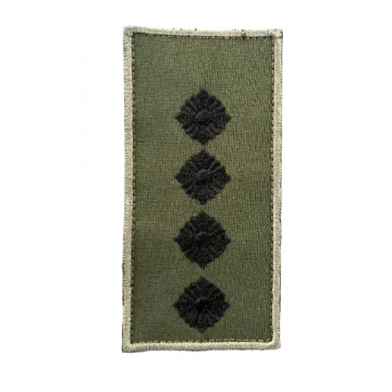 Погон нагрудний на липучці Капітан Олива, Dark olive