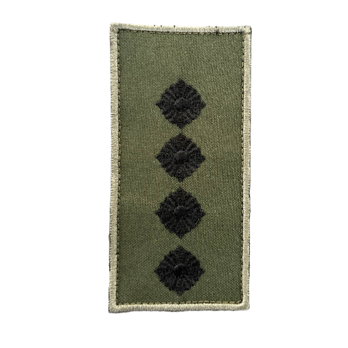 Погон нагрудний на липучці Капітан Олива, Dark olive