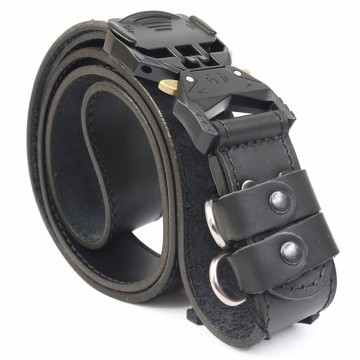 Ремень Cobra Tactical Belt Кожаный - Black, Black