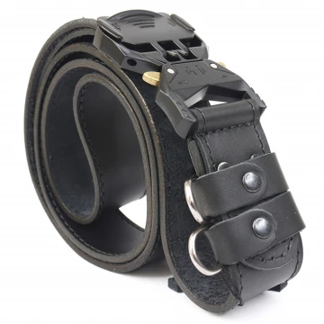 Ремінь  Cobra Tactical Belt Шкіряний - Black, Black