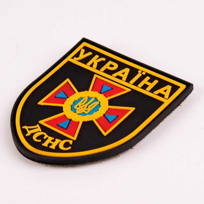 ПВХ Патч "ГСЧС" Цветной 7.5x6.5 см, Black ПВХ Патч "ГСЧС" Цветной 7.5x6.5 см, Black