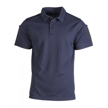Футболка поло термоактивна MIL-TEC Tactical Polo Quickdry Темно-синя, Темно-синій