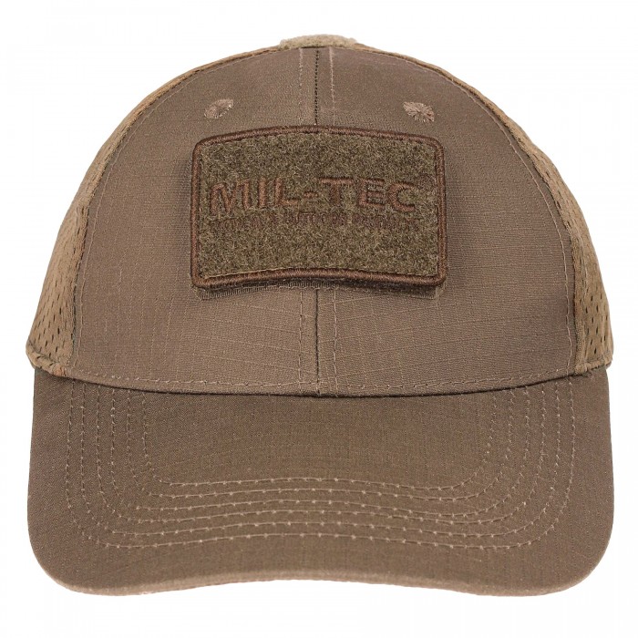 Бейсболка MIL-TEC Net Baseball Cap Coyote с сеткой Бейсболка MIL-TEC Net Baseball Cap Coyote с сеткой