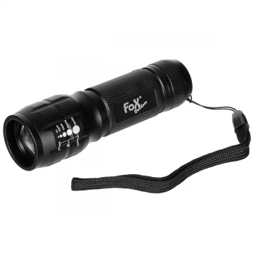 Ліхтарик MFH Fox Outdoor Stablampe 3 LED Чорний, Black