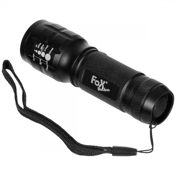 Ліхтарик MFH Fox Outdoor Stablampe 3 LED Чорний, Black