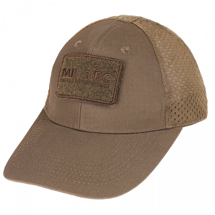 Бейсболка MIL-TEC Net Baseball Cap Coyote с сеткой Бейсболка MIL-TEC Net Baseball Cap Coyote с сеткой