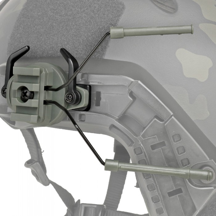 Адаптер для наушников на каску Headset Bracket Olive Адаптер для наушников на каску Headset Bracket Olive