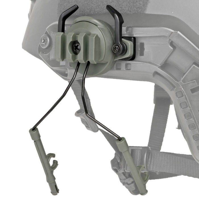 Адаптер для наушников на каску Headset Bracket Olive Адаптер для наушников на каску Headset Bracket Olive