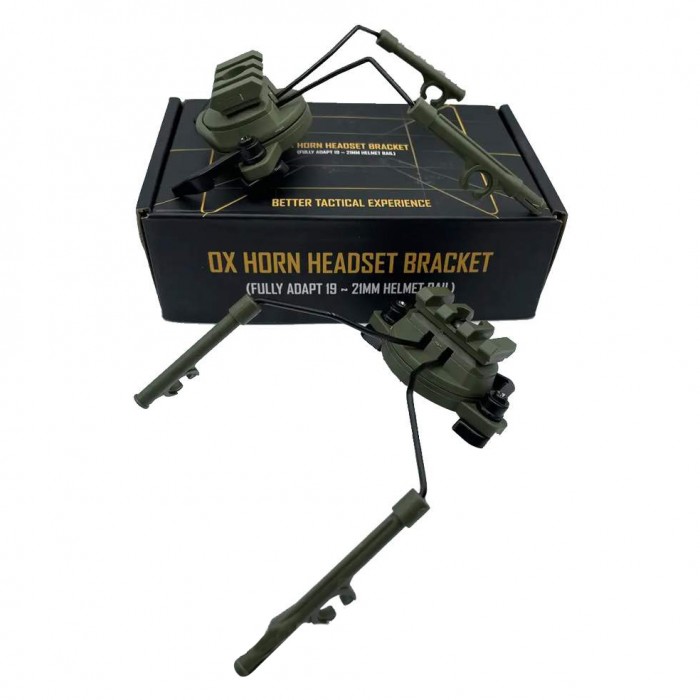 Адаптер для наушников на каску Headset Bracket Olive Адаптер для наушников на каску Headset Bracket Olive