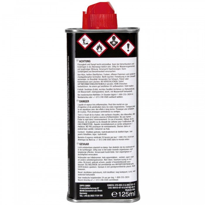 Бензин для зажигалок ZIPPO Lighter Fluid 125 ml Made in USA Бензин для зажигалок ZIPPO Lighter Fluid 125 ml Made in USA