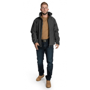 Куртка демісезонна Helikon-Tex Gunfighter Jacket - Shark Skin Windblocker Black Темно-синій M\R, --Оберіть--