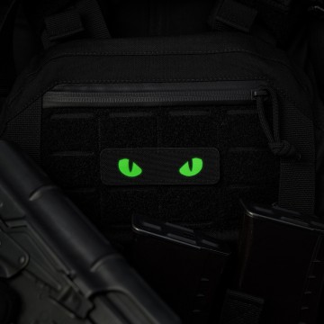 Нашивка M-Tac Cat Eyes Laser Cut, Black