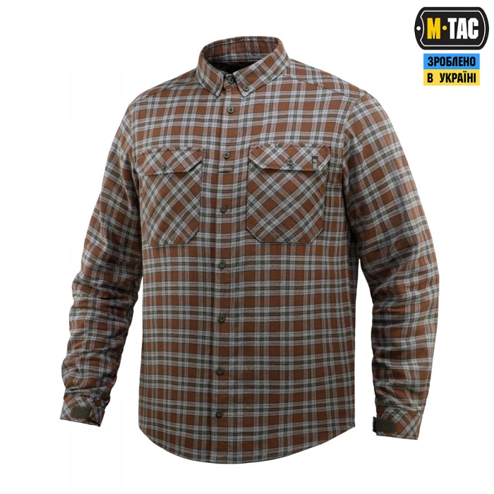 M-Tac рубашка Lumberjack Cotton Shirt, Brown/Grey M-Tac рубашка Lumberjack Cotton Shirt, Brown/Grey