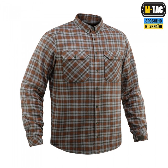 M-Tac сорочка Lumberjack Cotton Shirt, Brown/Grey M-Tac сорочка Lumberjack Cotton Shirt, Brown/Grey