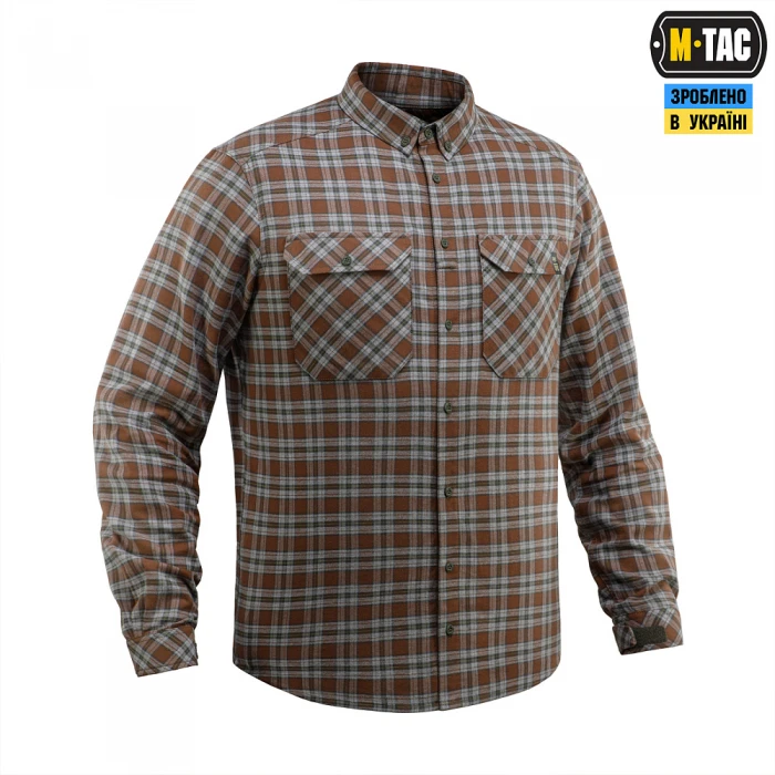 M-Tac рубашка Lumberjack Cotton Shirt, Brown/Grey M-Tac рубашка Lumberjack Cotton Shirt, Brown/Grey