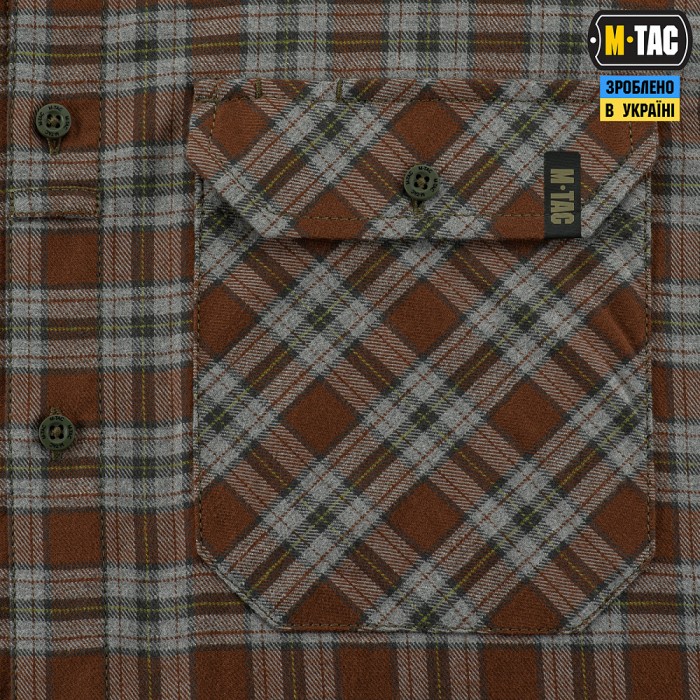 M-Tac сорочка Lumberjack Cotton Shirt, Brown/Grey M-Tac сорочка Lumberjack Cotton Shirt, Brown/Grey