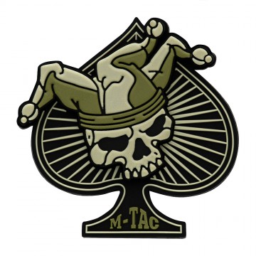M-Tac нашивка Ace of Spades 3D PVC Black/Olive