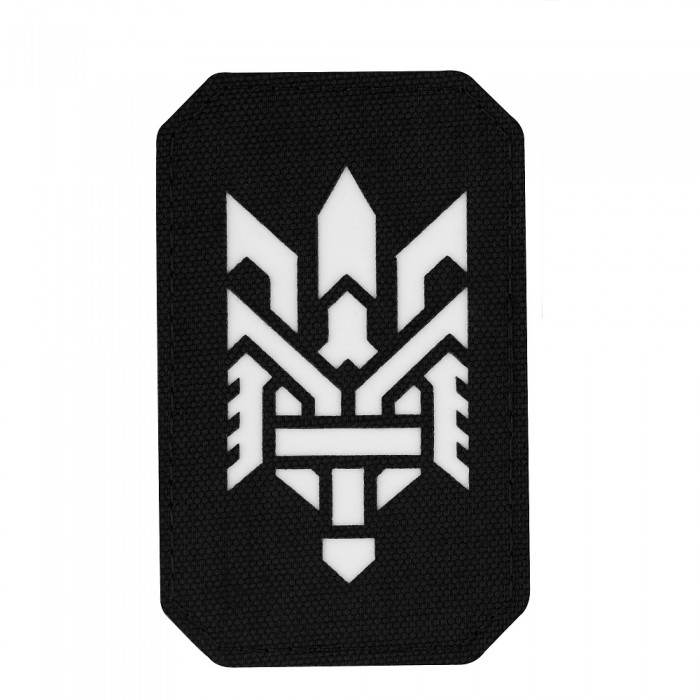 M-Tac нашивка Тризуб (стилизация) Laser Cut вертикальная Black/Grey M-Tac нашивка Тризуб (стилизация) Laser Cut вертикальная Black/Grey