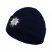 Шапка в'язана флісова з відворотом Поліція - Navy Blue
