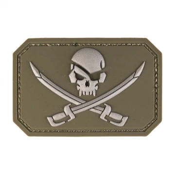 Шеврон MIL-TEC «Skull with Swords» PVC Olive