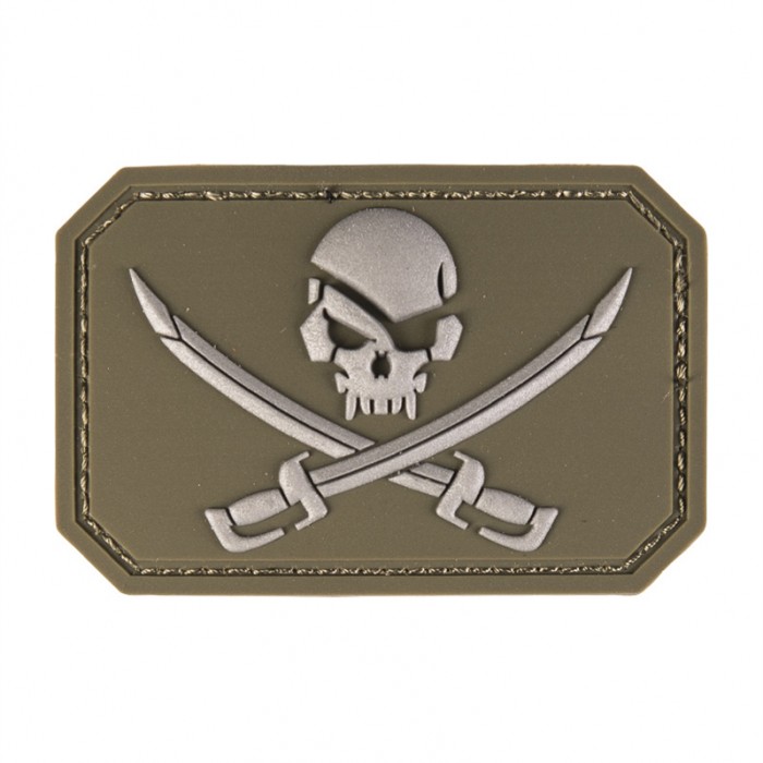 Шеврон MIL-TEC «Skull with Swords» PVC Olive Шеврон MIL-TEC «Skull with Swords» PVC Olive