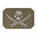 Шеврон MIL-TEC «Skull with Swords» PVC Olive