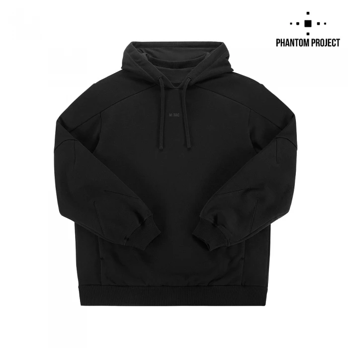 Phantom Project/M-Tac кофта Hoodie Semi-raglan Washed Cotton, Black Phantom Project/M-Tac кофта Hoodie Semi-raglan Washed Cotton, Black