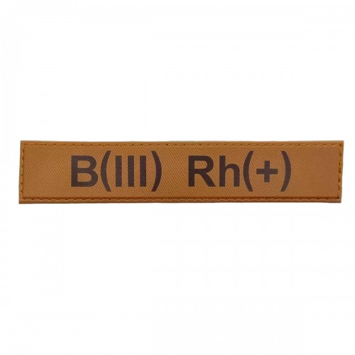 Військовий шеврон група крові B(III) Rh(+), Coyote