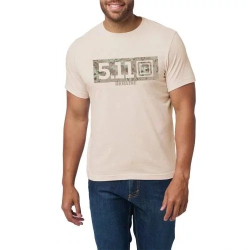 Футболка з малюнком 5.11 Tactical® Camo Fill Ukraine (лімітована серія), White