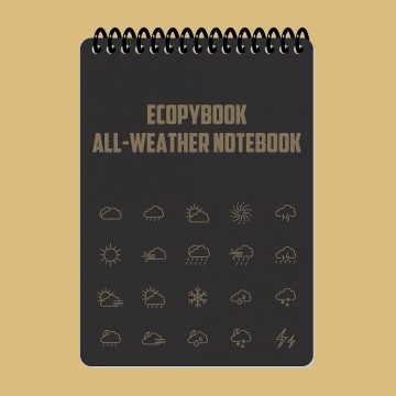 Всепогодный блокнот Ecopybook Tactical A6, Black