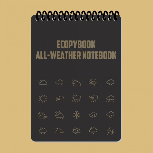 Всепогодний блокнот Ecopybook Tactical A6, Black