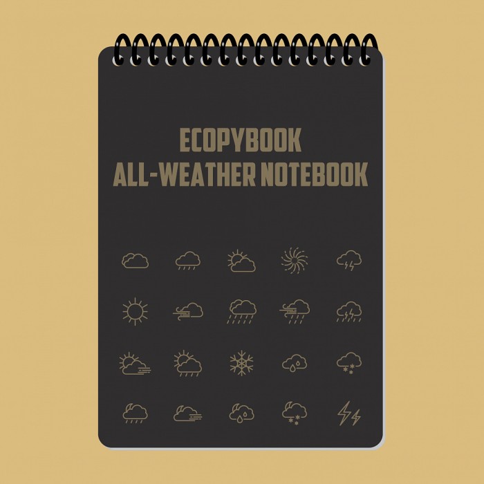 Всепогодний блокнот Ecopybook Tactical A6, Black Всепогодний блокнот Ecopybook Tactical A6, Black