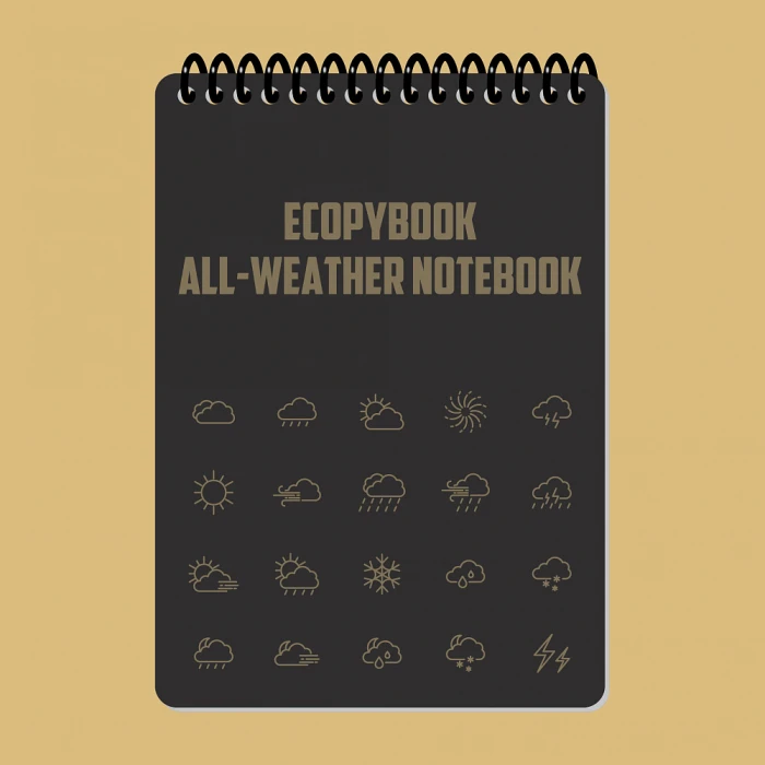 Всепогодный блокнот Ecopybook Tactical A6, Black Всепогодный блокнот Ecopybook Tactical A6, Black