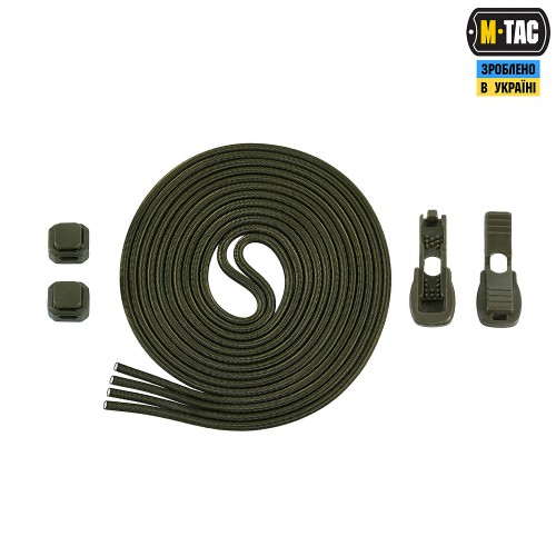 Шнурки M-Tac Elastic Shoelaces, Black