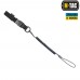 Шнур страховочный Lite M-Tac комбинированный с D-кольцом и фастексом, Black