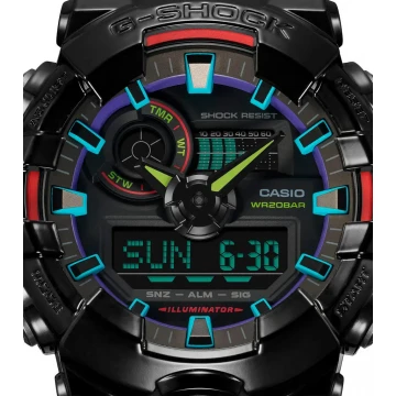 Годинник Casio G-Shock Classic GA-700RGB-1AER., Black