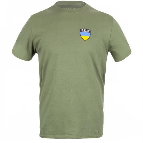 Футболка 5.11 Tactical Shield Ukraine Лимитированная Серия, Olive