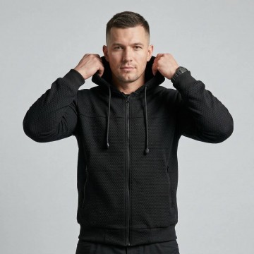 Флисовая кофта Vik-Tailor Alfa Jacquard, Черный