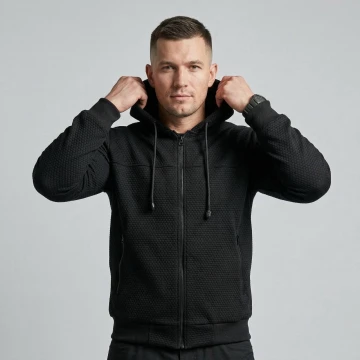 Флисовая кофта Vik-Tailor Alfa Jacquard, Черный