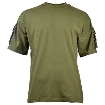 Футболка T-shirt MFH з кишенями Olive