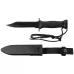 Ніж Combat Knife MK3, black, plastic handle, sheath з пластиковим чохлом