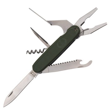 Ніж багатофункціональний MFH Bundeswehr Style Olive з плоскогубцями
