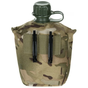 Фляга MFH 1л с чехлом Operation-Camo Multicam