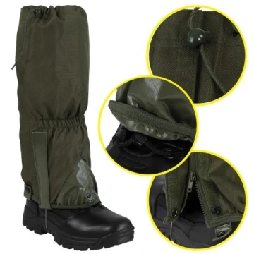 Гамаши водонепроницаемые MIL-TEC Pro Gaiters Olive со стальным тросом