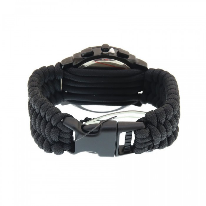 Годинник з паракордом MIL-TEC Paracord Чорний L Годинник з паракордом MIL-TEC Paracord Чорний L