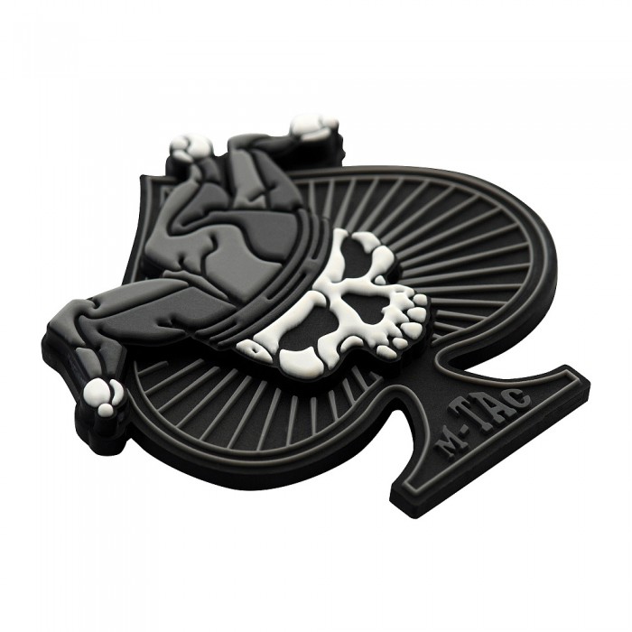 M-Tac нашивка Ace of Spades 3D PVC Black/White M-Tac нашивка Ace of Spades 3D PVC Black/White